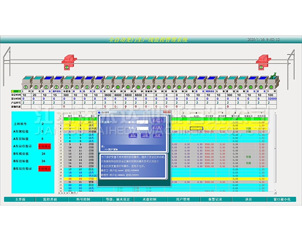 乌鲁木齐全自动龙门生产线监控管理系统